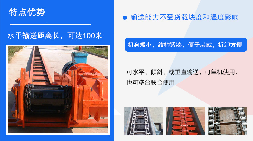可多點進料、多點卸料、能反向運行，機殼密封性好，無粉塵污染